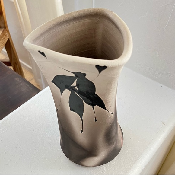 Kerry Gonzalez Raku Artist Signed Pottery Vase - Original - Picture 4 of 13